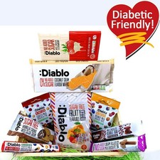Diabetic Sugar Free Gift Hamper Box Diablo Sweets Chocolate Bar Bars Snack Set