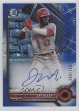2022 Bowman Mega Box Chrome Mojo Blue Refractor /150 Jay Allen #BMA-JA Auto yj0
