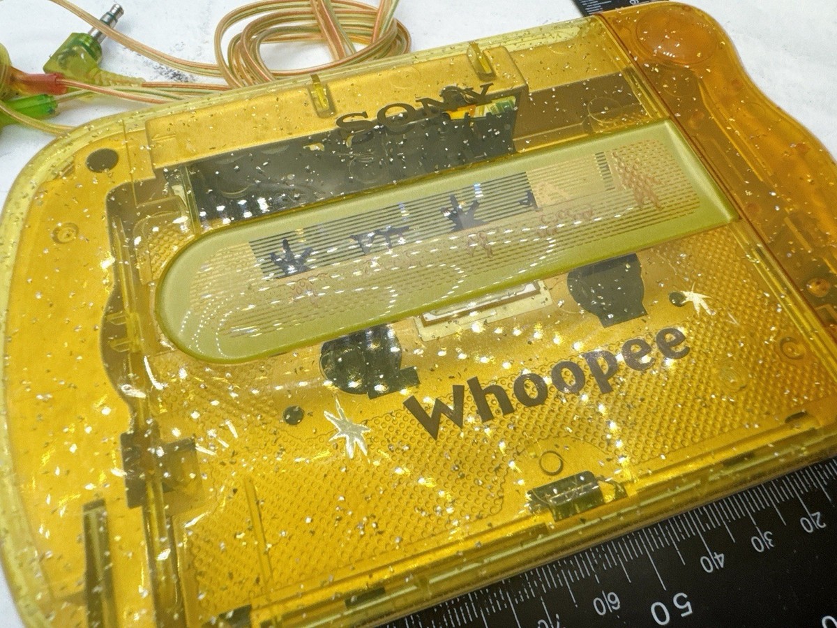 Sony Walkman WM-3500SP Whoopee Gold Skeleton Portable Cassette