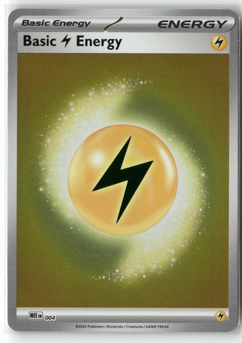 BASIC LIGHTNING ENERGY 004 MEGA EVOLUTION ENERGIES POKEMON REVERSE HOLO NM