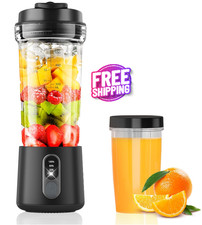 Portable Blender for Smoothies and Shakes, 2 Portable Blender Cups, 17 10 oz
