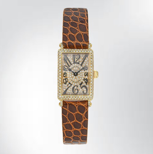 2000s Franck Muller Long Island watch in 18K Rose Gold Ref.802 QZ D CD;box&paper