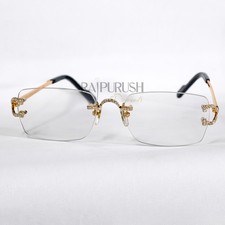 VVS Moissanite Diamond Iced Out Rimless Sunglasses Hip Hop Men Designer Glasses