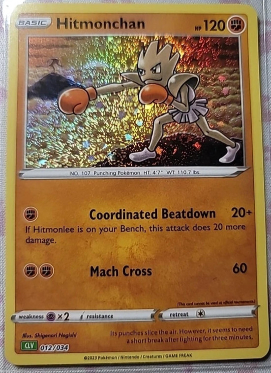 Hitmonchan Holo Pokemon Card 73/181 NM