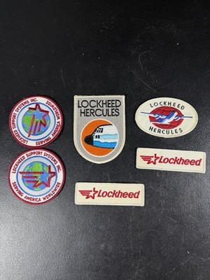 Vintage Lockheed Hercules Support Systems Patches Lot of 6 Aviation