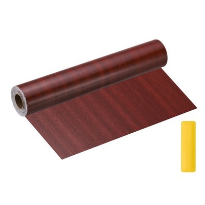 12'' x 33ft Self Adhesive Wood Grain Repair Tape with Scraper, Walnut