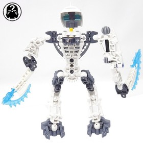 Lego Bionicle - 8741 - Toa Hordika Nuju - Complete Retired Figure - Whitened