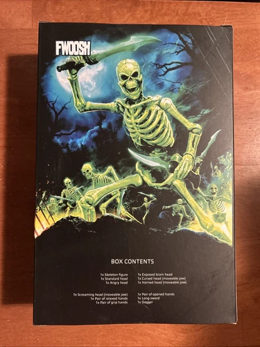 2023 The Fwoosh Power Con Yokai Bone Brawler Skeleton Brilla en la Oscuridad - Imagen 2 de 2