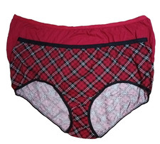 2pk Comfort Choice Plus Sz 15 Multi Color Cotton Briefs Panties UNDERWEAR NWOT