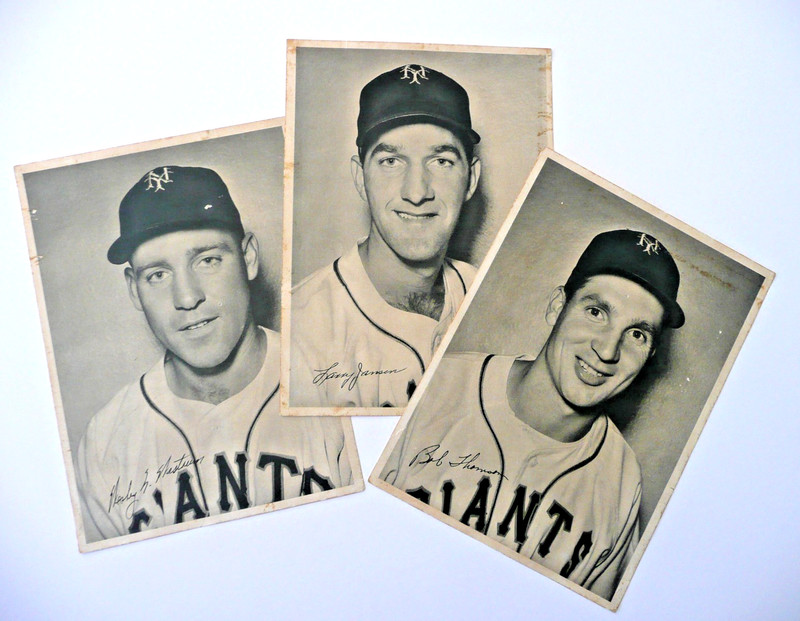 1949 NEW YORK GIANTS BASEBALL PLAYER "PICTURE PACK" PHOTOS – 6-PIECE LOT!