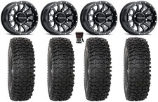 Raceline Trophy 14 Wheels Black 28 Rc500 Tires Textron Wildcat Xx