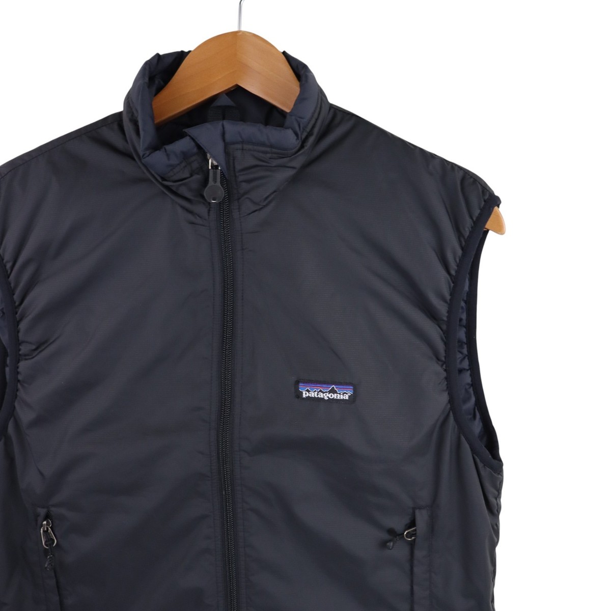Patagonia Vintage Puffball Vest Men XS Black Mars Military