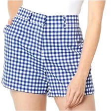 Southern Tide Inlet Gingham Performance Short Womens 2 Nautical Navy