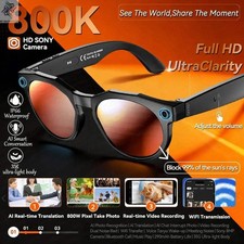2026 New 4K HD AI Smart Glasses Men 800W Pixel Camera Bluetooth Call 4GB WIFI Tr