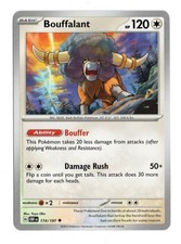 Bouffalant 174/197 Obsidian Flames Pokemon Uncommon NM 2023 Scarlet & Violet