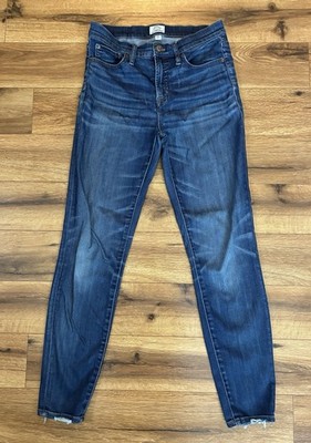 J. Crew Women s 28 Lookout High Rise Skinny Jeans Denim