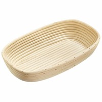 Westmark GäRköRbchen-Set, 2Tlg., GäRköRbchen Oval + Bezug, Peddigrohr/Baumwolle