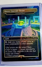 MTG Magic The Gathering SLD Secret Lair Borderless Foil Master Emerald Shrine