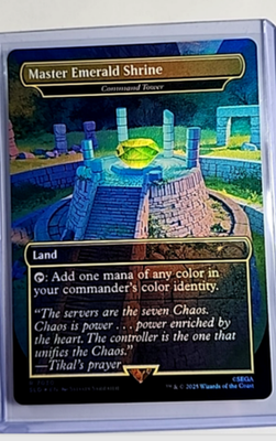 #ad #ad MTG Magic The Gathering SLD Secret Lair Borderless Foil Master Emerald Shrine $2.99