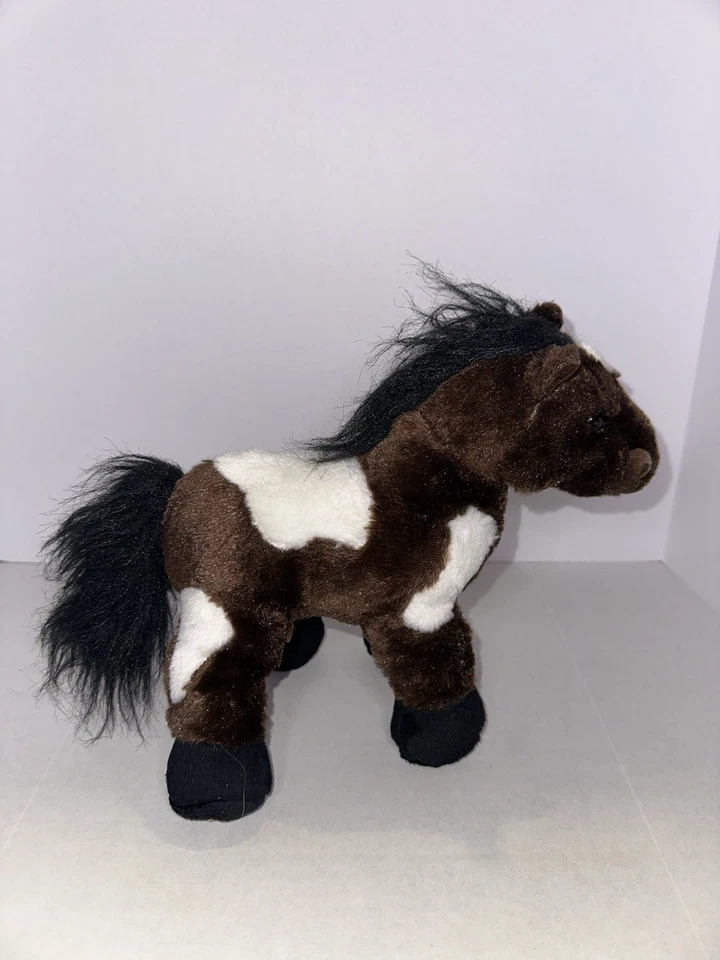 Ganz Webkinz Pinto 9" Plush Brown White Stuffed Pony Horse No Code HM147 - Image 2 of 4