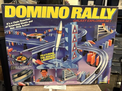 Domino Rally Galaxy Explorer Set Vintage Pressman 1993 Incomplete See Photos