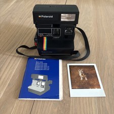 Polaroid Supercolor 635 CL Instant Camera Film Tested Working + Manual 600