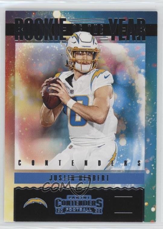 2020 Panini Contenders Rookie of the Year Justin Herbert #RY-JHE RC 1d0x