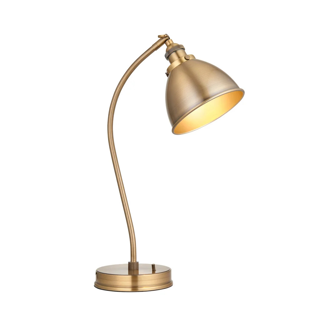 Table Light Brass Franklin Antique Endon 98747