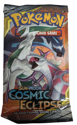 Pokémon TCG Sun & Moon Cosmic Eclipse Booster Pack Arceus, Dialga & Palkia Art