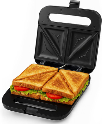 Electric Sandwich Maker with Non-Stick Plates, Indicator Lights, Cool Touch Hand
