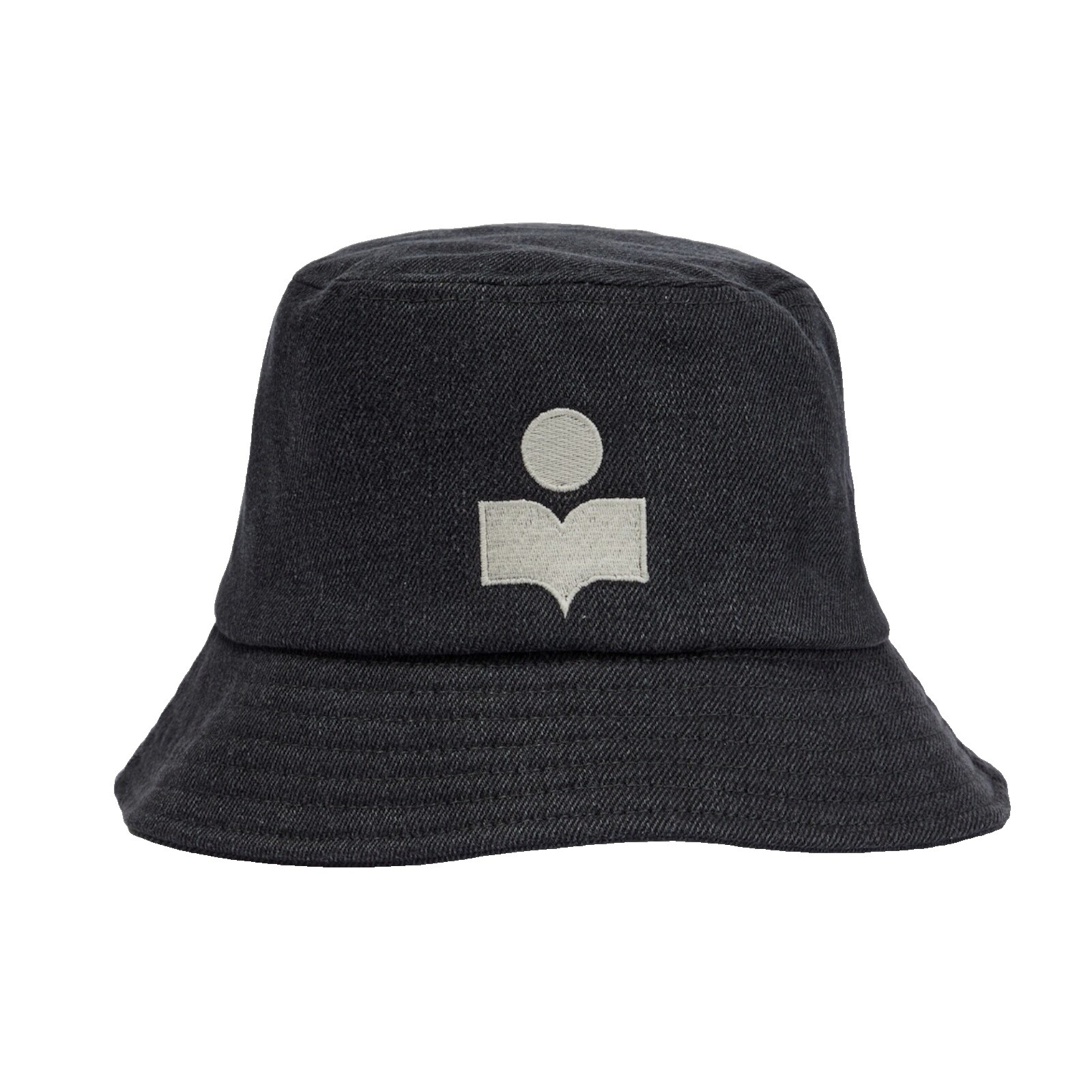 Isabel Marant Haley Bucket Hat With Logo Sz 57 (M) Dark Gray  display picture 1
