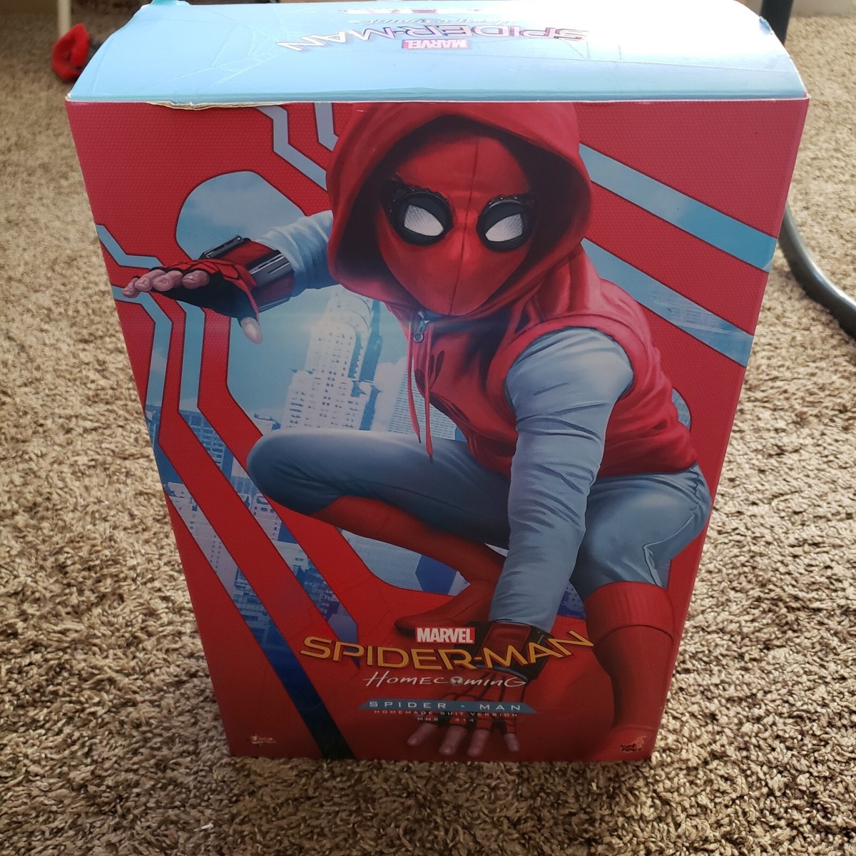 Hot Toys MMS414 Spiderman Homecoming, Homemade Suit | eBay