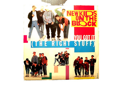 45rpm Vinyl...New Kids On The Block...You Got It..( The Right Stuff )...80s Pop
