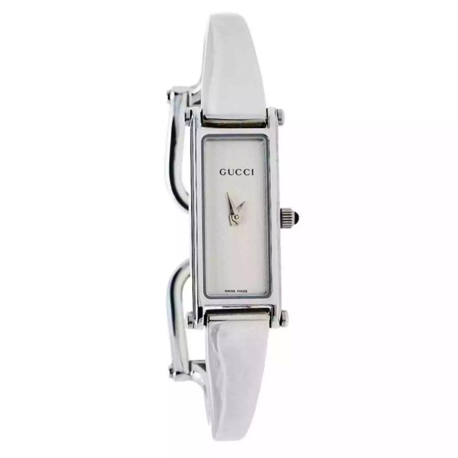 Montre Bracelet Femme Gucci Vintage Argent Inoxydable 1500 L Quartz 12 mm