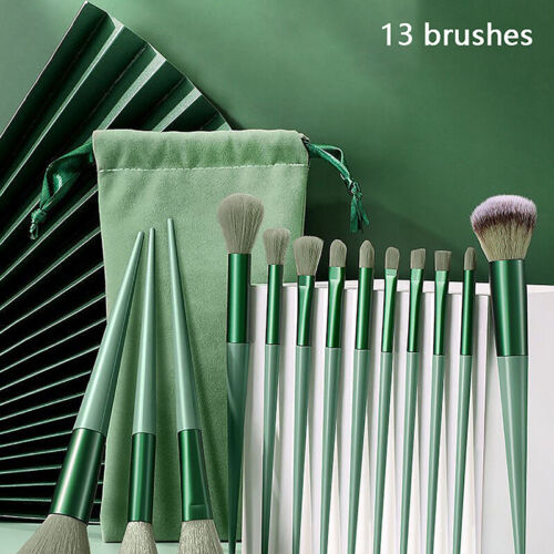 Women Professional Makeup Brush Kit Set 13pcs Cosmetic Make Up Beauty Brushes - Picture 1 of 17