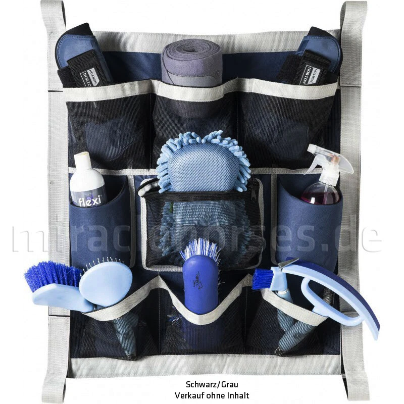 EQUITHEME Equi Thème Stall-Organizer Boxentasche schwarz/grau