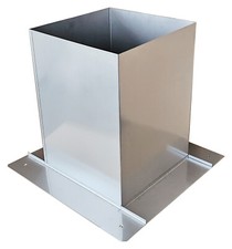 Rechteckige Schornsteinkopf-Verlängerung Kaminerhöhung, Edelstahl Länge 500mm