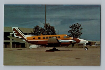 Aviation Airplane Postcard Chaparral Airlines Beechcraft B-99 Airliner X5