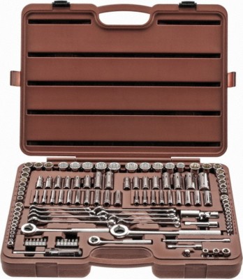 Paramount 116 Piece SAE/Metric Socket Set: 1/4, 3/8 & 1/2'' Drive; 6,8 & 12 Point