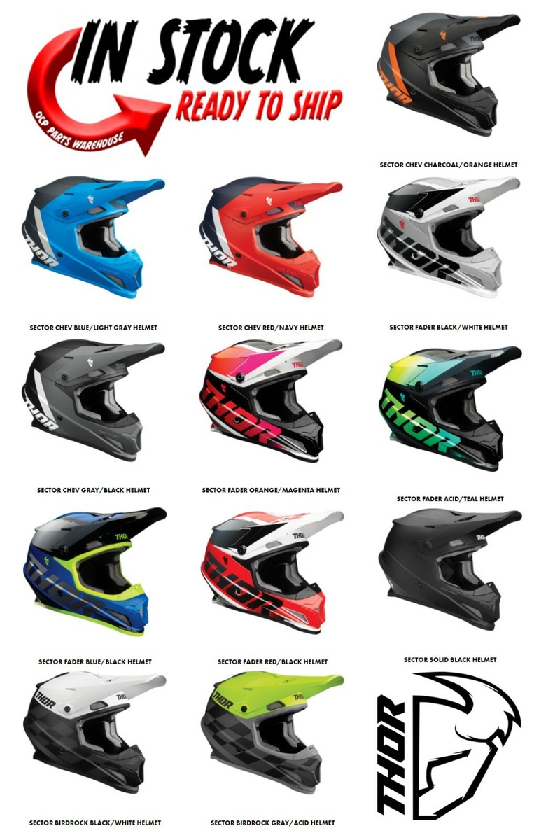 2022 THOR SECTOR MOTOCROSS HELMET OFFOAD MX ATV ENDURO PICK SIZE/COLOR