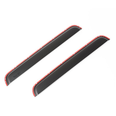 Rugged Ridge Window Visor Kit Rear Matte Black Super Duty Crew Cab 1999-2014