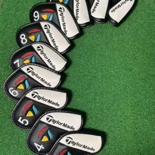 10PCS Golf Club Iron 3-9-PAS Head Cover Classic For Taylormade Style Magnetic