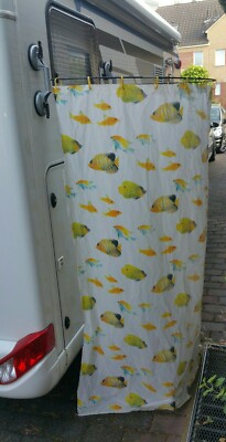 Dusche für Wohnmobil - Duschkabine - Befestigung per Saugnapf - Camping Zubehör