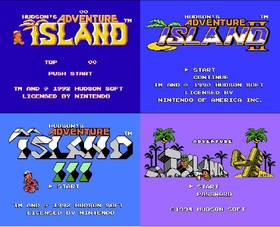 NES Adventure Island Collection 1 2 3 4 English Games For Game Boy Advance GBA
