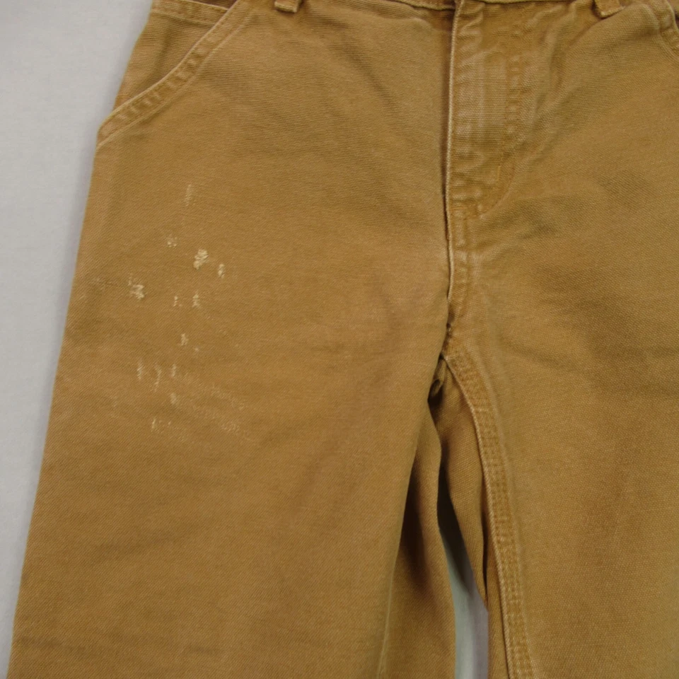 Jeans Carhartt Niñas 8 Bolsillos Informales 5 Bolsillos Exterior Marrón Foto 2 de 4