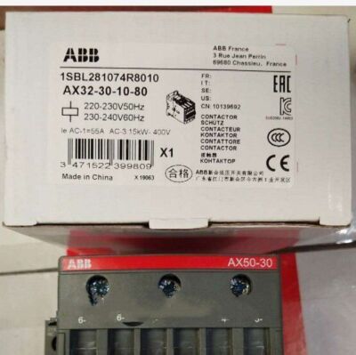 Brand New ABB Contactor AX32-30-10-80 AC220V Free Shipping