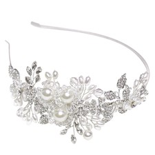Headdress Handmade Alloy Headband Flower Crystal Bridal Hair Band Wedding