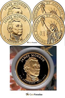 3 Coins Trio Of 08 Quincy Adams Presidential Dollars P D Bu And S Mint Proof Coins Us Com Dollars