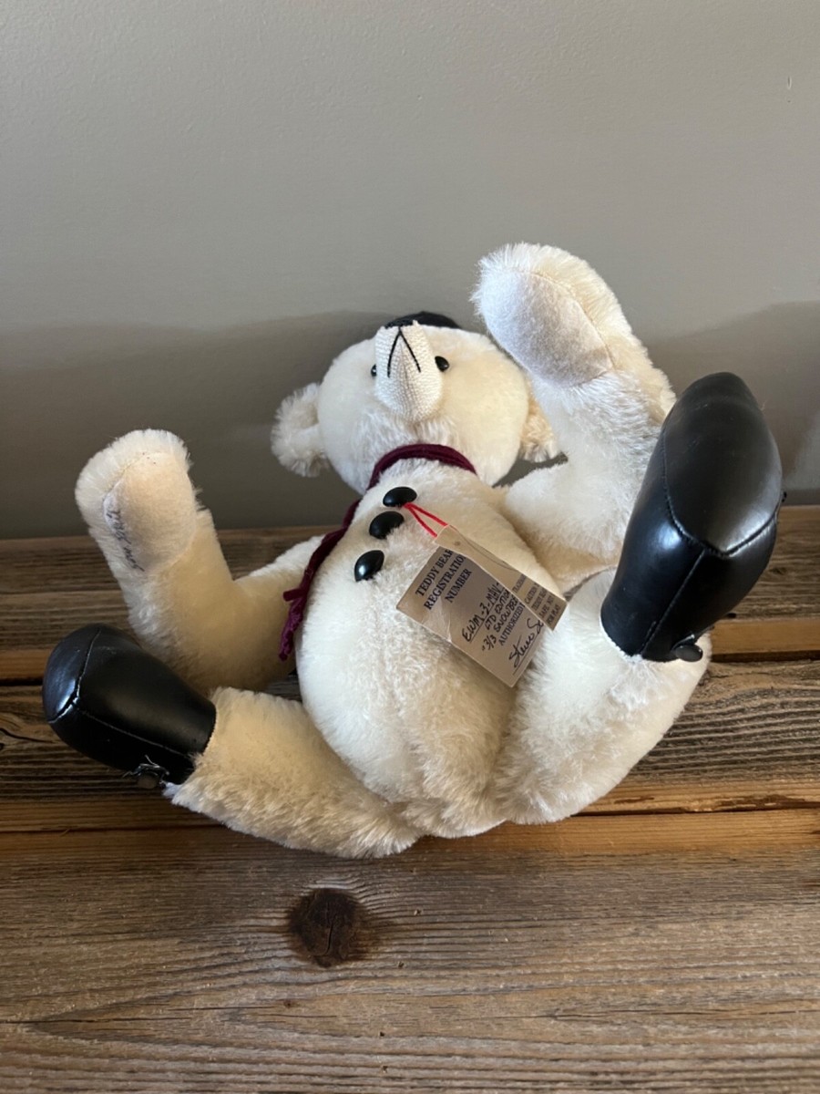 テディベアーズS RARE-BEAR S ENCE STEVE SCHUTT Hand Crafted “Snowbear” Teddy Bear w