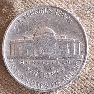 1946年 Jefferson nickel error 1946 Jefferson RARE Nickel wrong Planchette Collectible